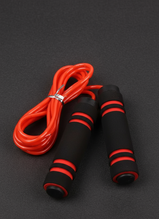 Adjustable Red Jump Rope for Fitness