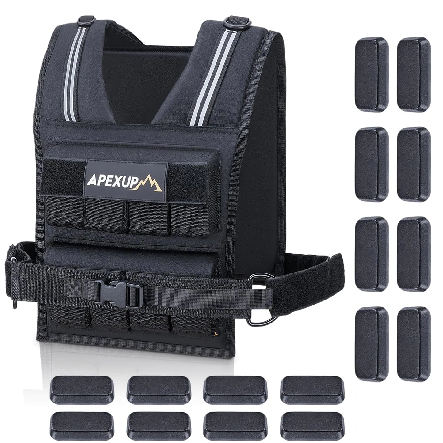 APEXUP Adjustable Weighted Vest 20–40 lbs